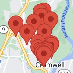 Map of recently signed up Cromwell pest control customers